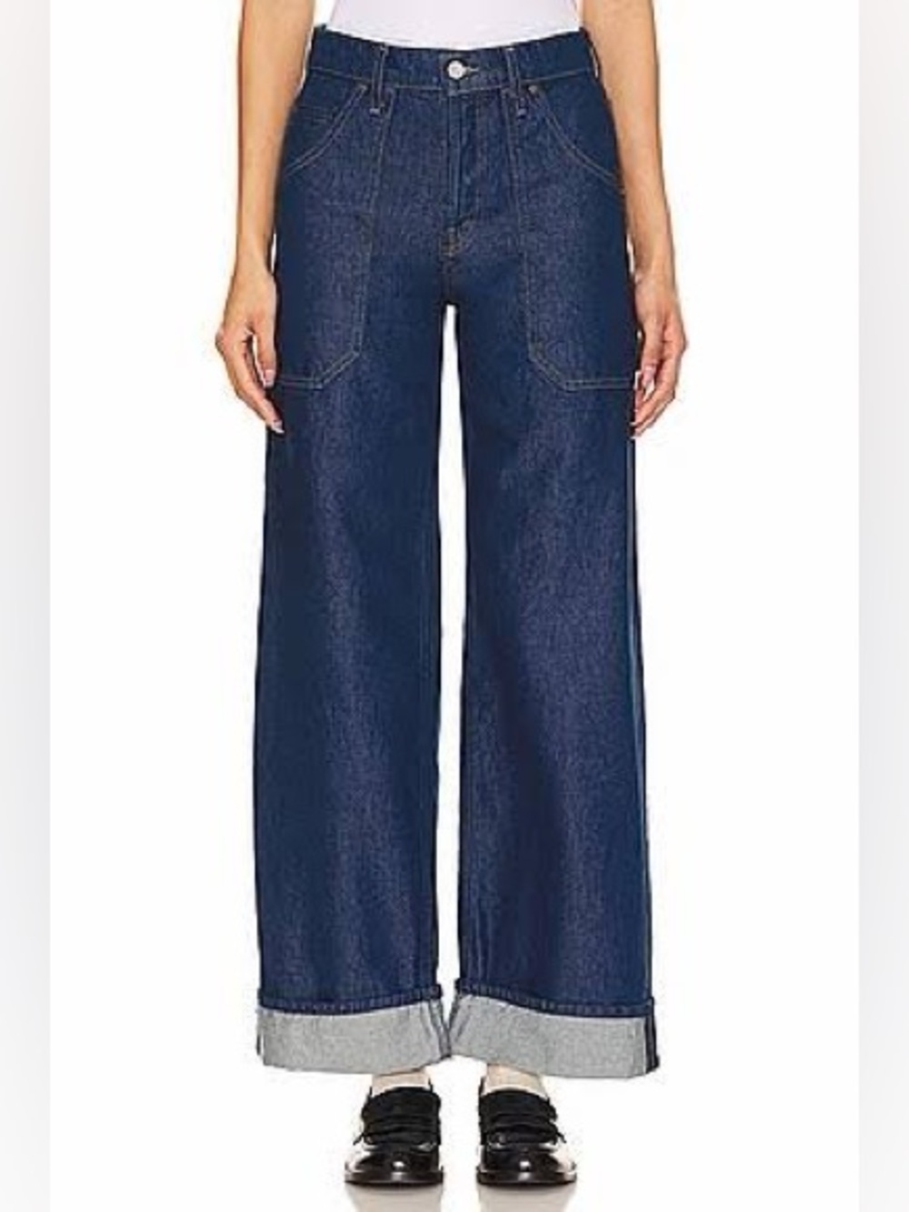 Mother SNACKS The Smoothie Carpenter Sneak Jeans Sz 28 Excellent